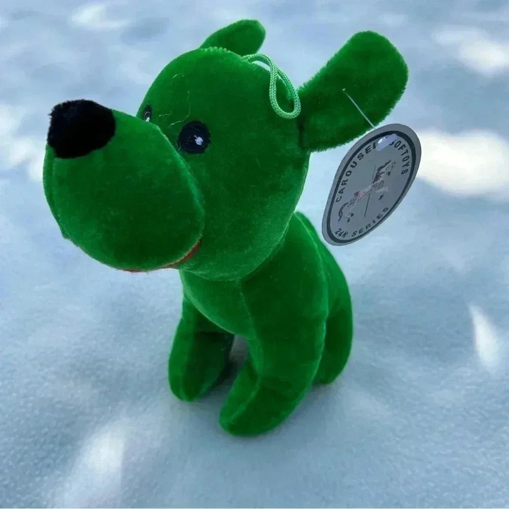 carousel softtoys  dog green NWT